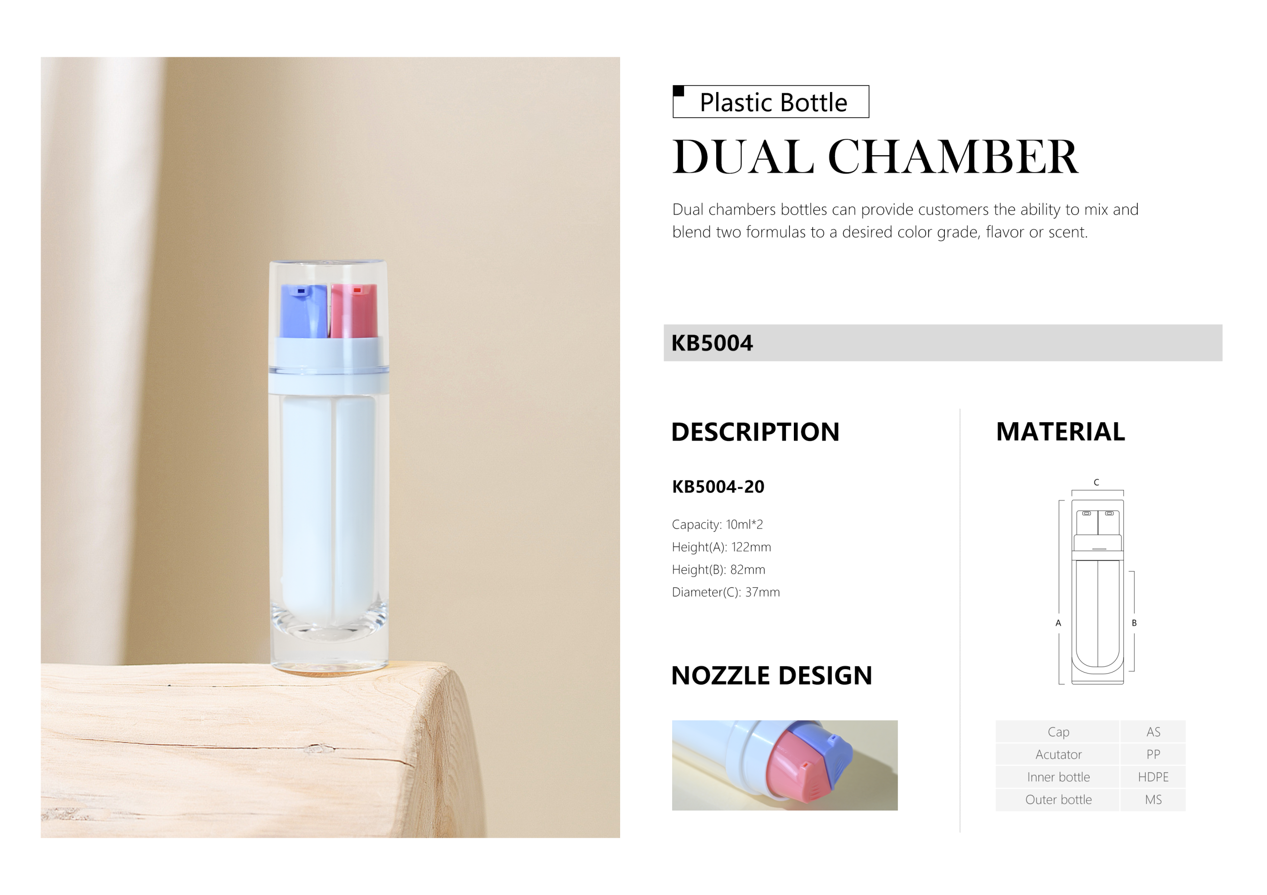 Two Formulas One Packaging Examples Combining Two Formulas Upon Application Plastic Bottle By KINPACK ...